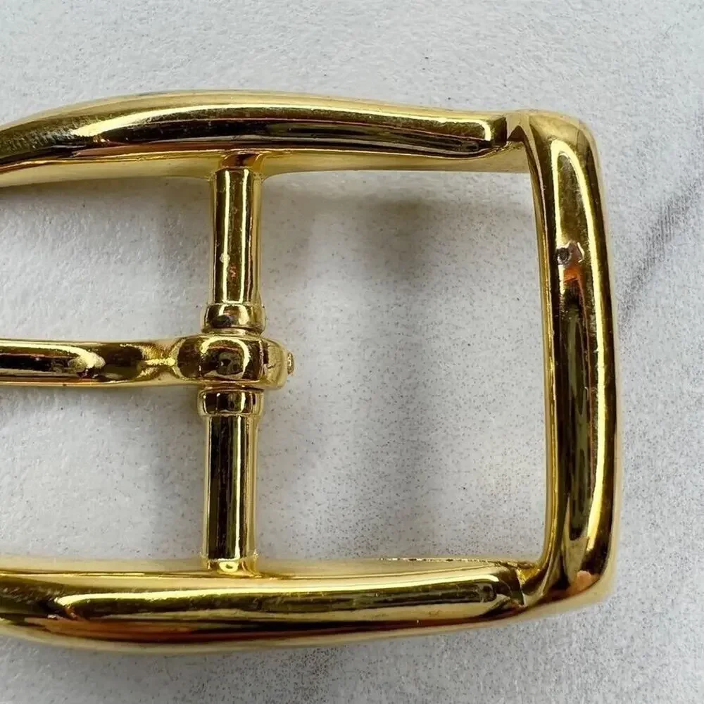 Vintage Gold Tone Simple Basic Belt Buckle for up to 1 Inch Belt